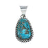 Navajo Native American Turquoise Sterling Silver Pendant SN20077
